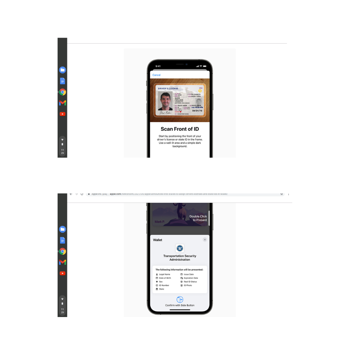 Digital Drivers License on Phone